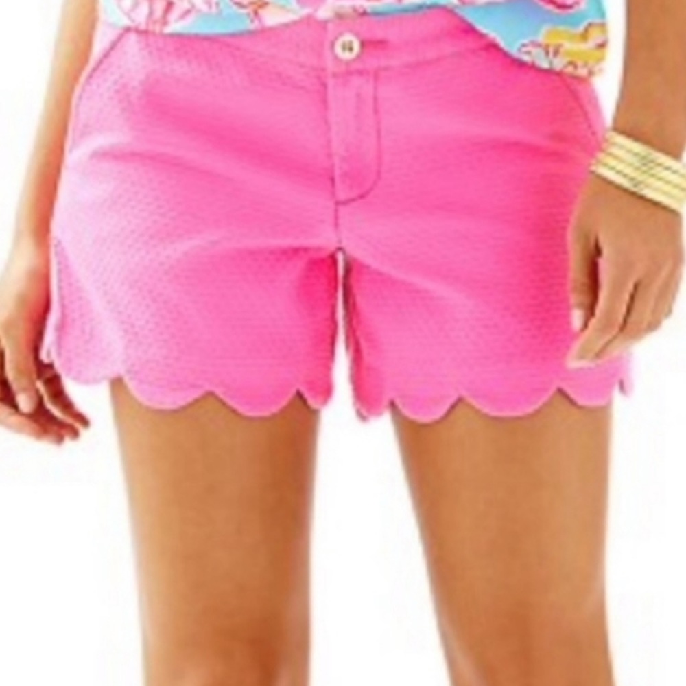 Lilly Pulitzer Buttercup shorts in hot pink